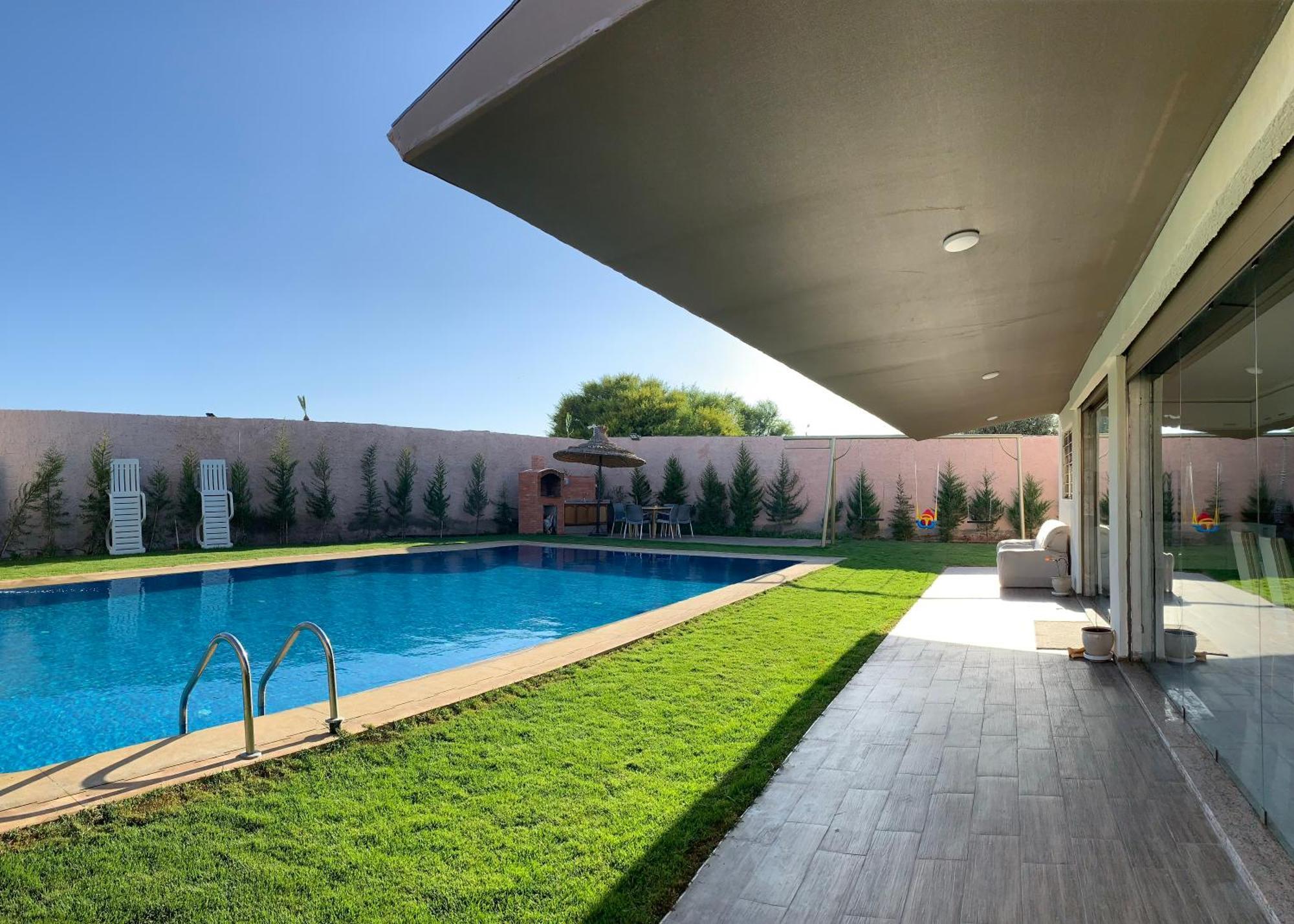 Villa Familiale Avec Piscine A Agadir Golf Extérieur photo